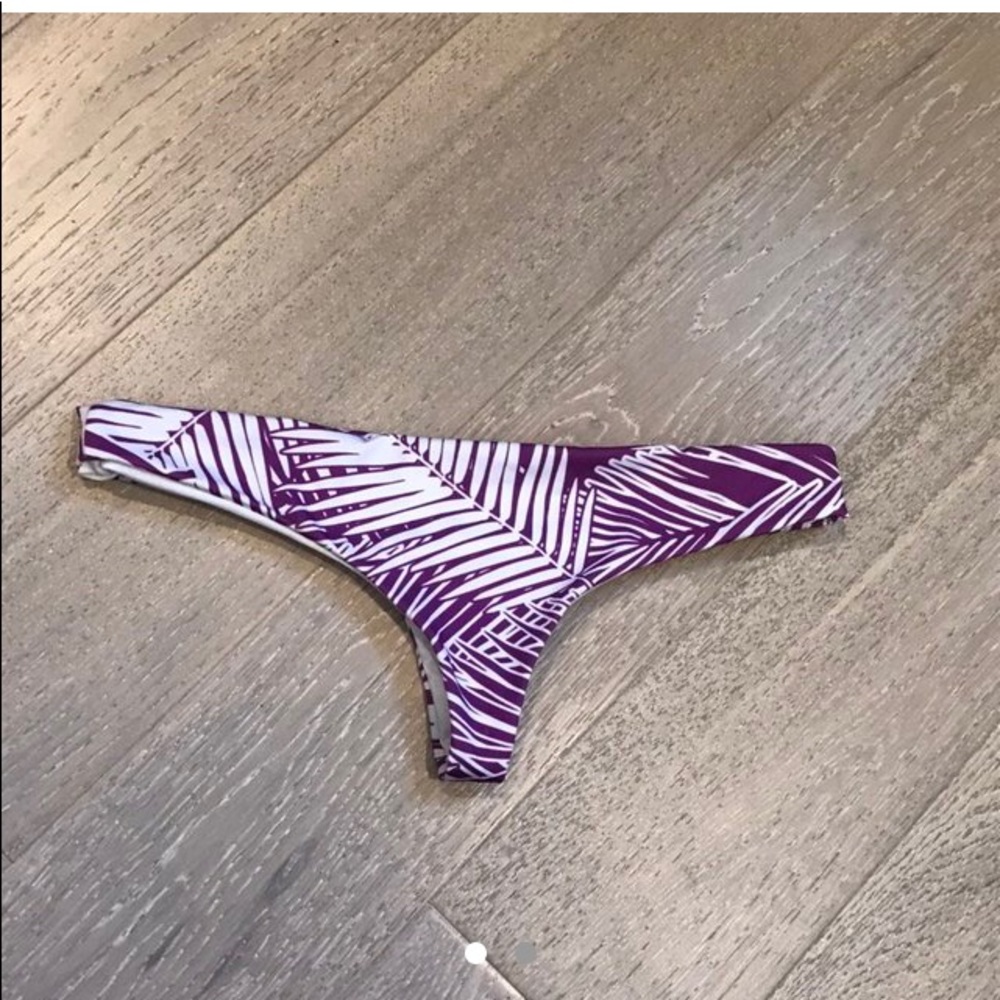 white and purple bikini bottom